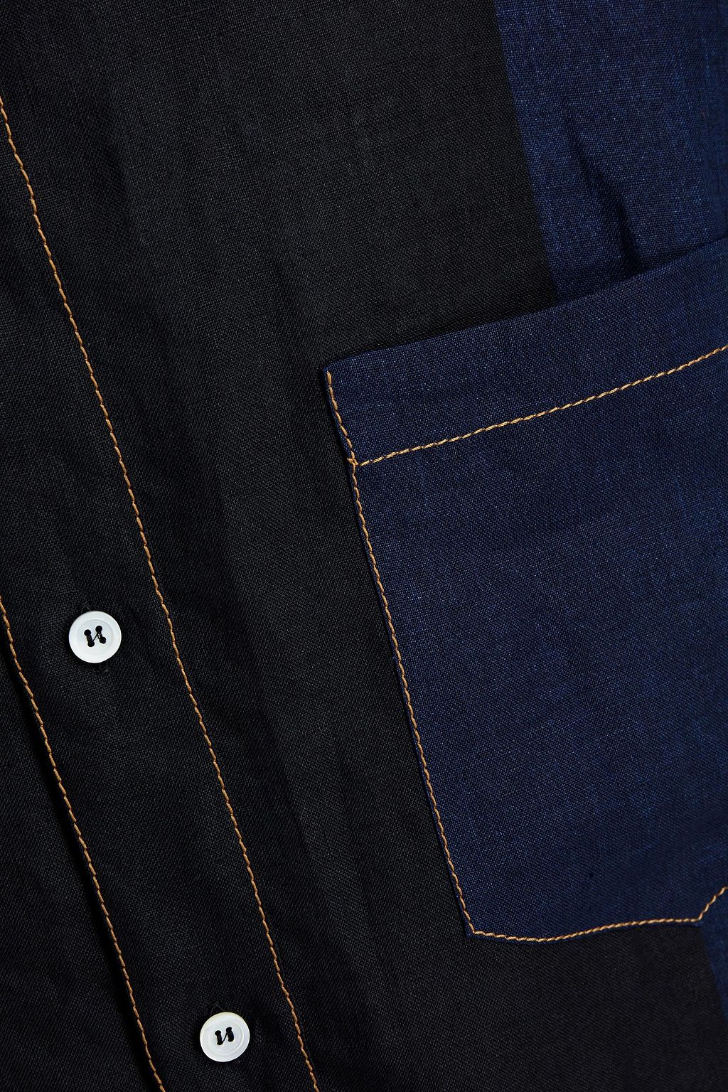 LOEWE Two-tone slub linen shirt
