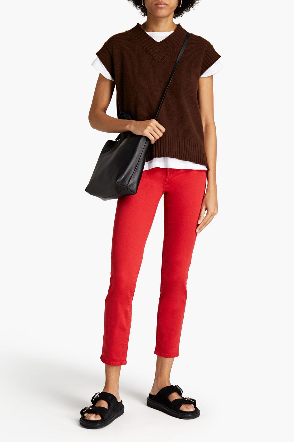 7 FOR ALL MANKIND Mid-rise slim-leg jeans