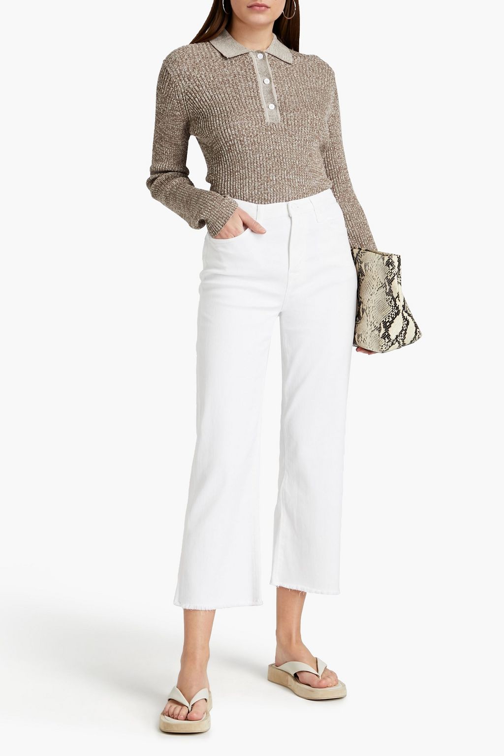 7 FOR ALL MANKIND Alexa cropped high-rise straight-leg jeans