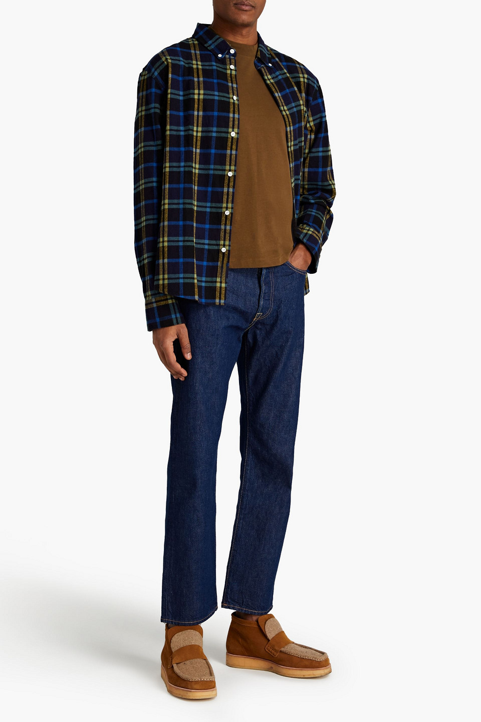 Acne Studios Man Denim Jeans In Blue