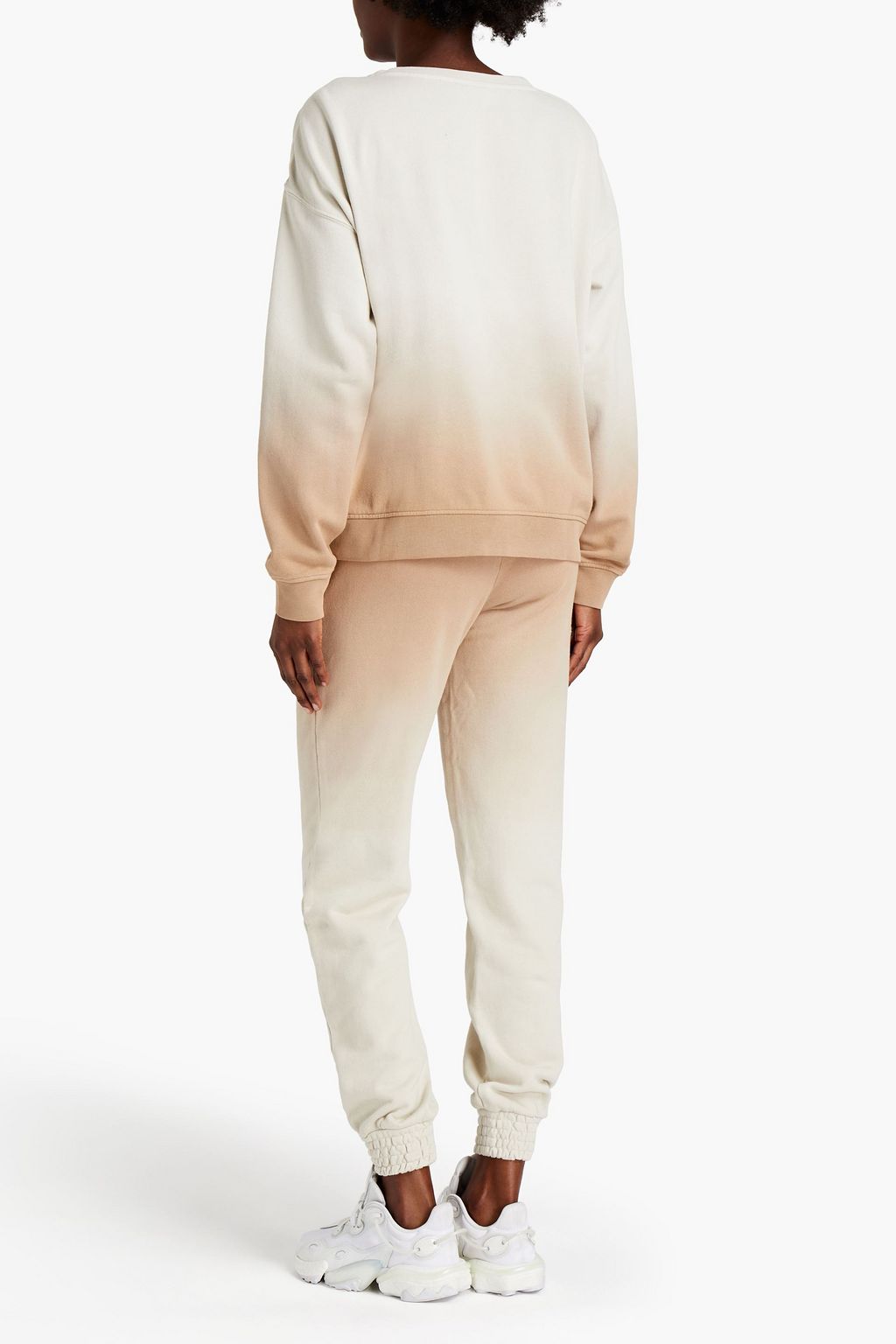 THE UPSIDE Dégradé French cotton-terry track pants