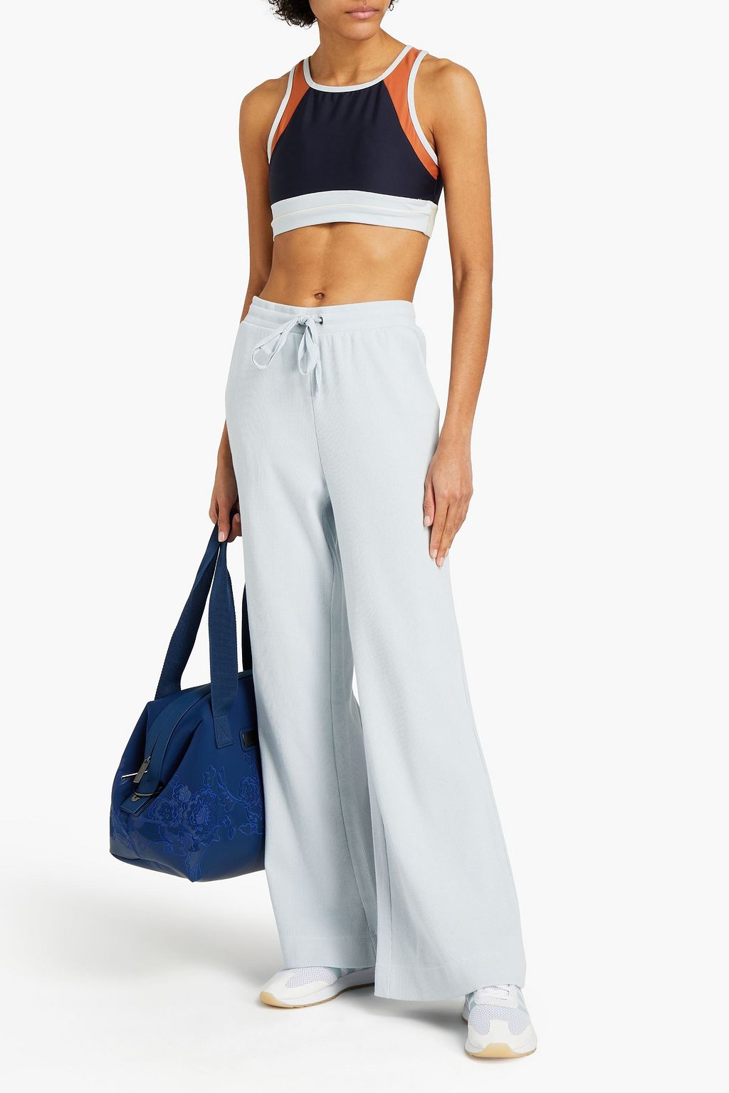 THE UPSIDE Ezi ribbed stretch-cotton jersey track pants