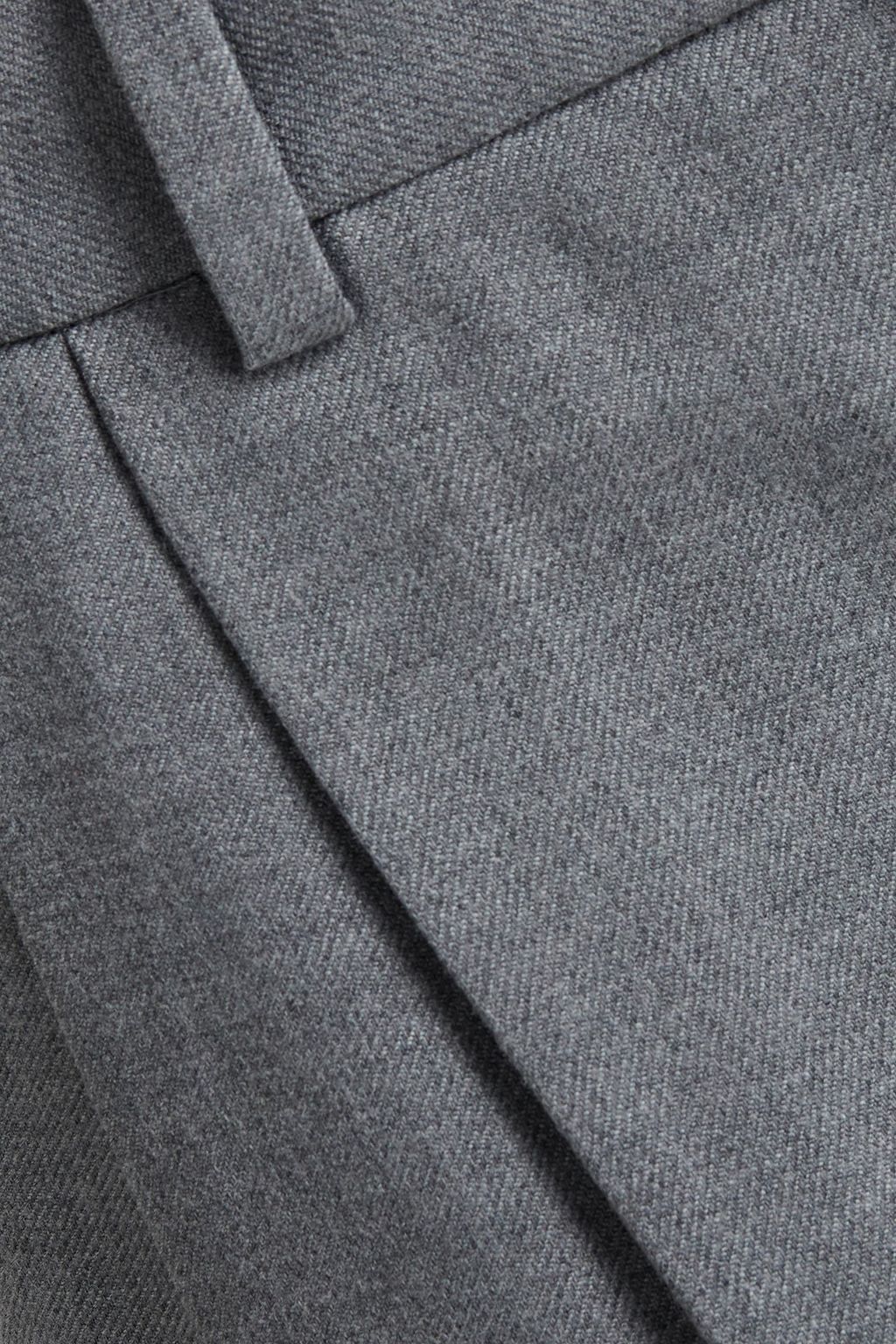MCQ ALEXANDER MCQUEEN Cropped pleated twill tapered pants