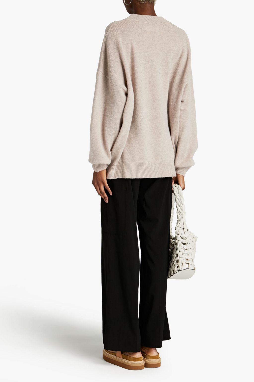 SAMSØE Φ SAMSØE Oversized mélange wool sweater
