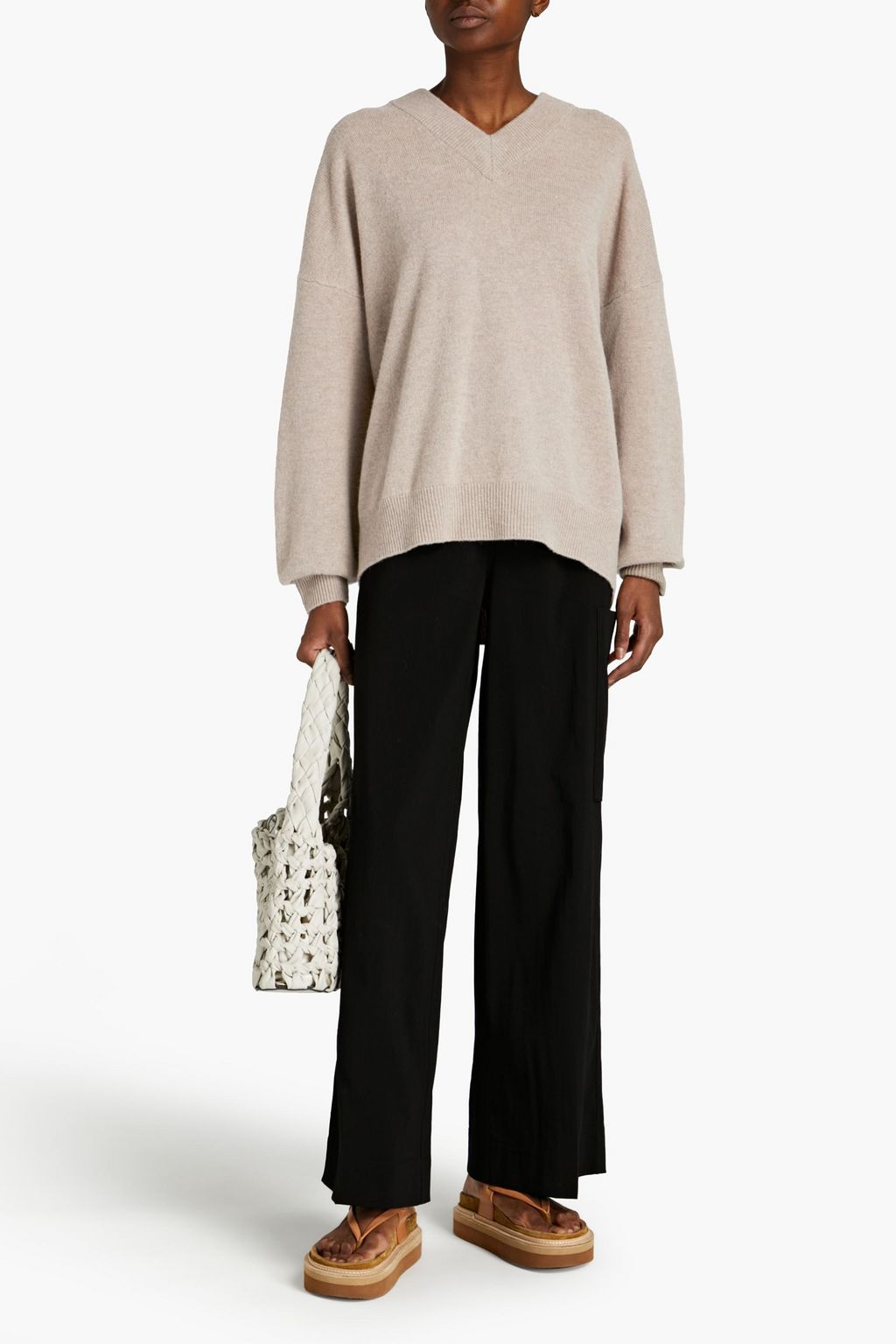 SAMSØE Φ SAMSØE Oversized mélange wool sweater