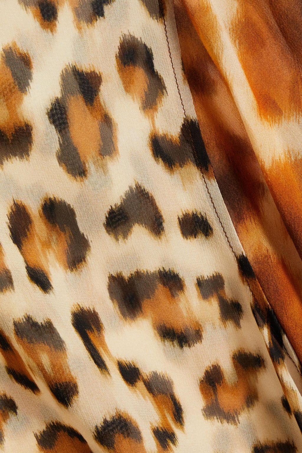 ROBERTO CAVALLI Printed silk-chiffon shirt