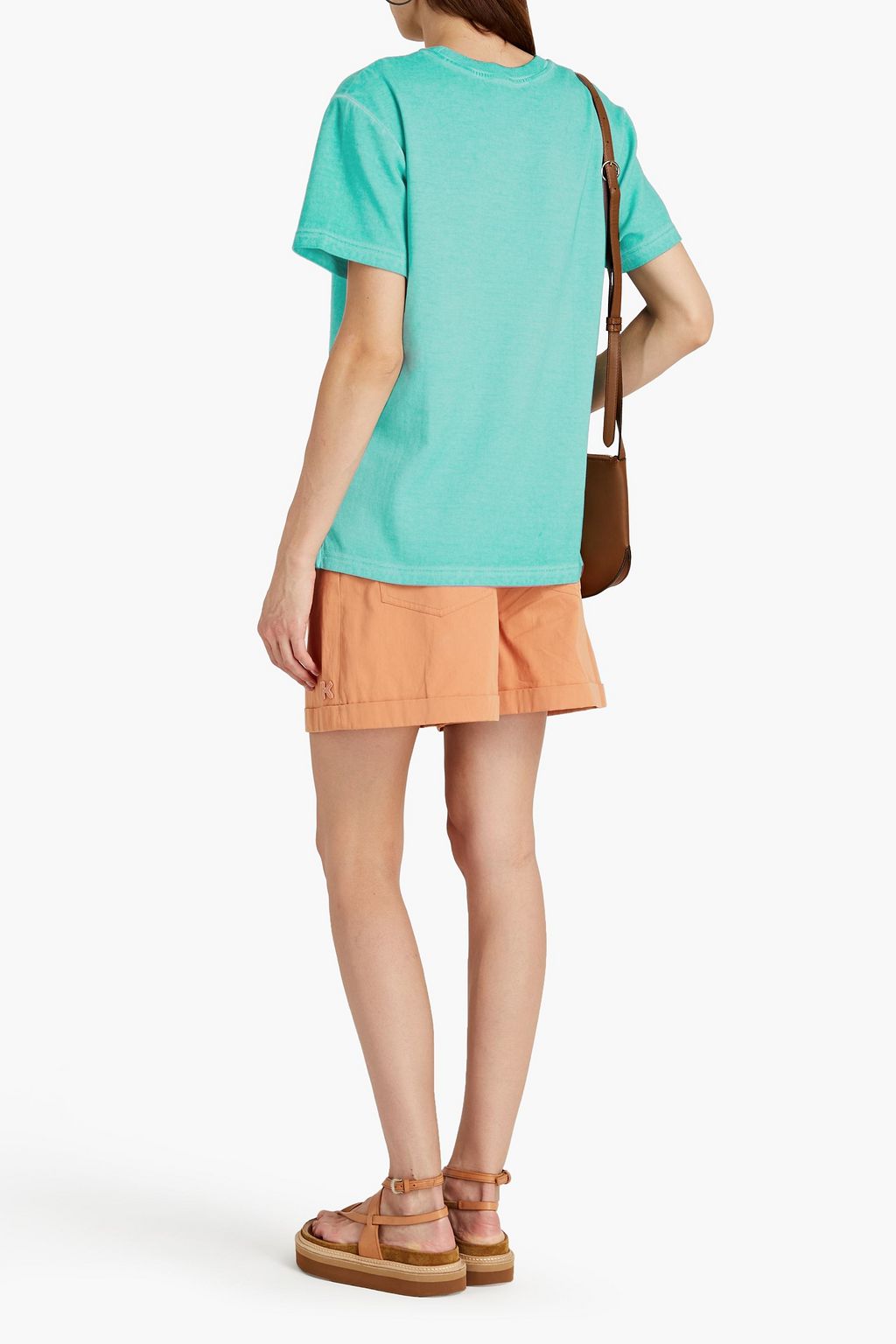 SEE BY CHLOÉ Printed cotton-blend jersey T-shirt