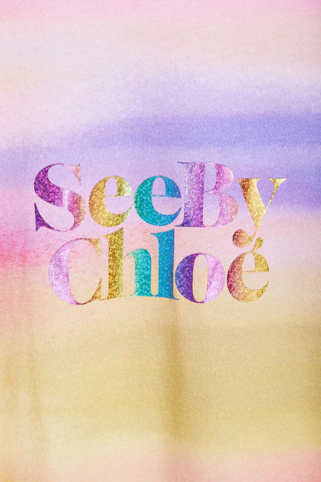 SEE BY CHLOÉ Printed stretch-cotton jersey T-shirt