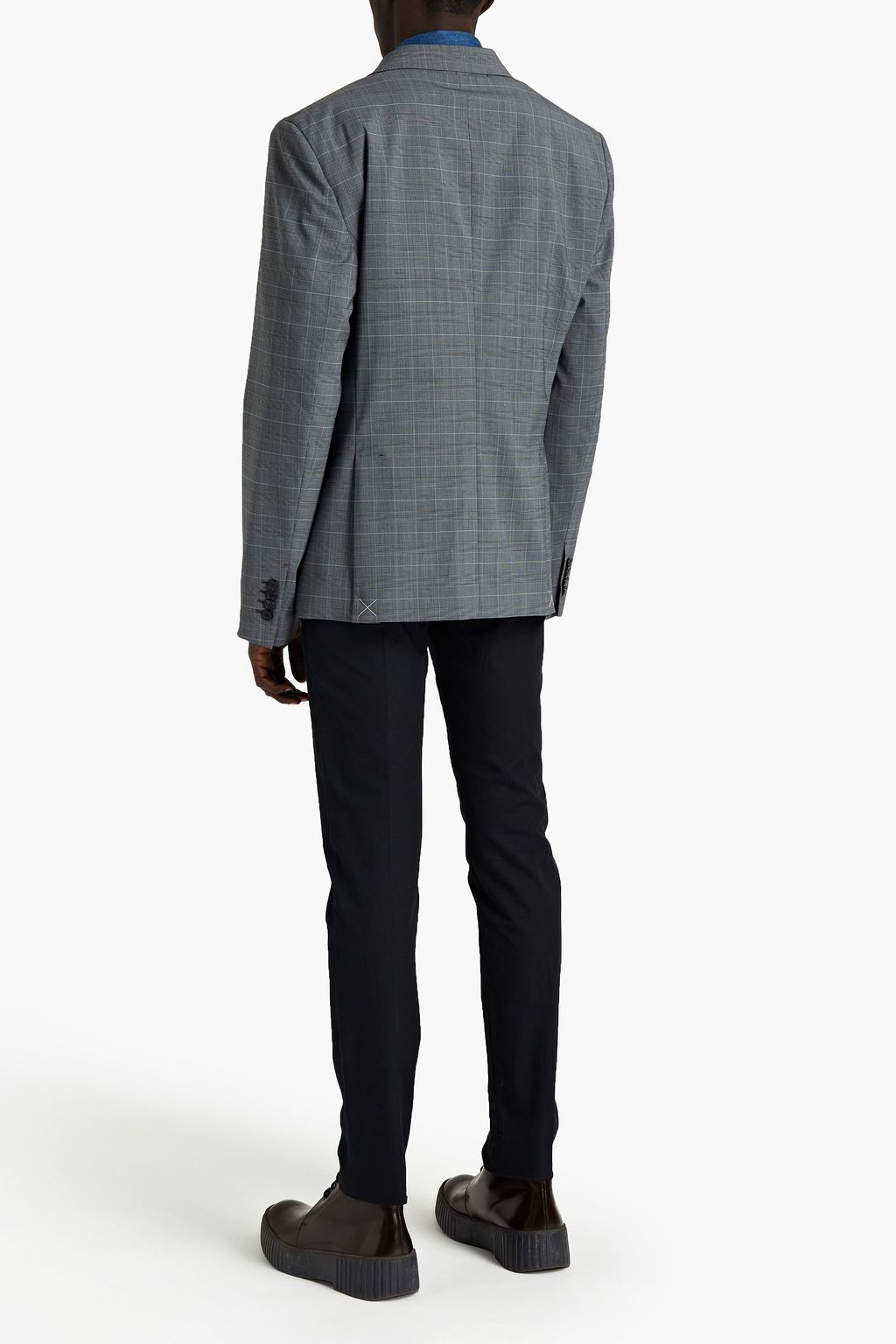 ACNE STUDIOS Brobyn Prince of Wales checked wool-blend blazer