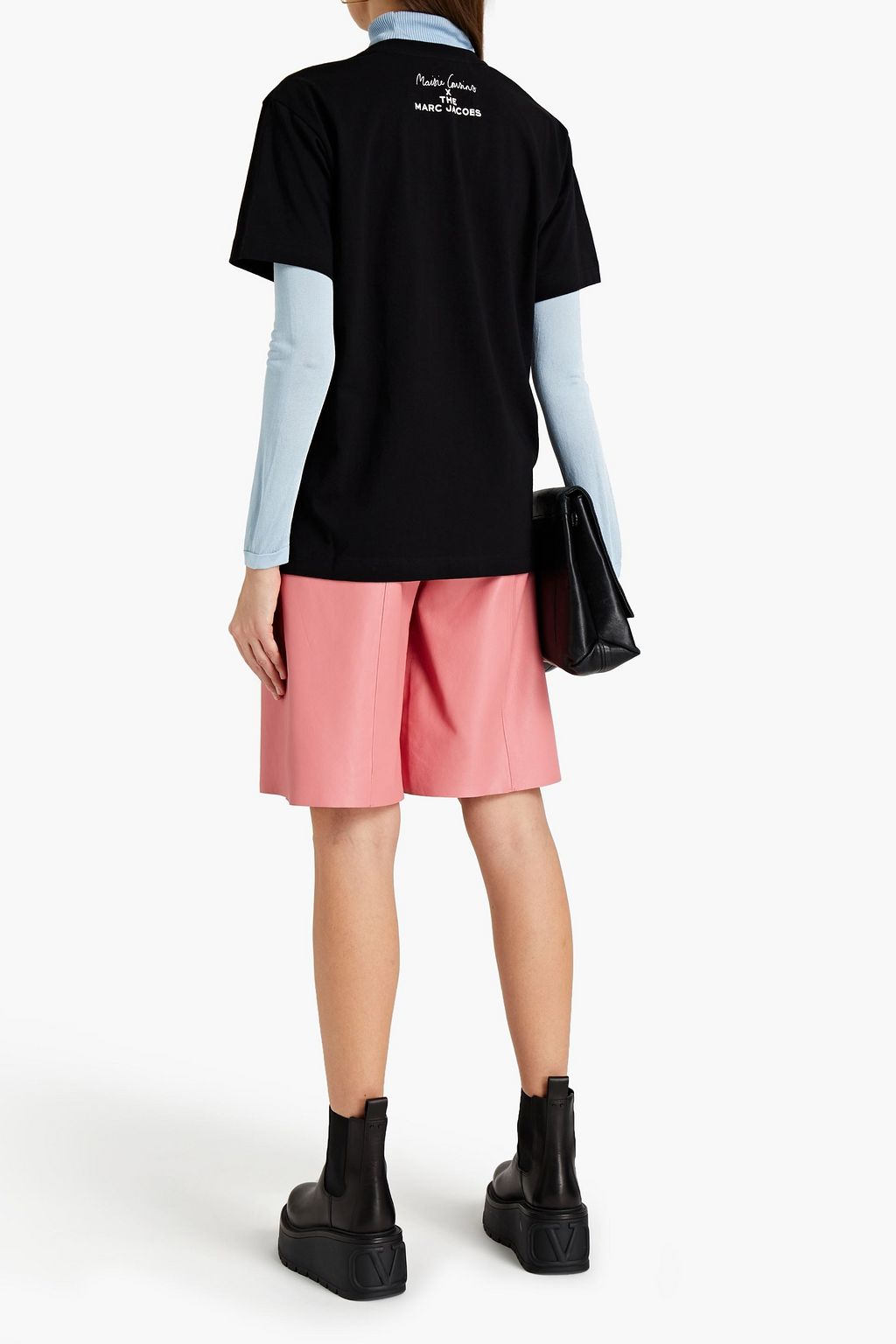 MARC JACOBS Glittered printed cotton-jersey T-shirt