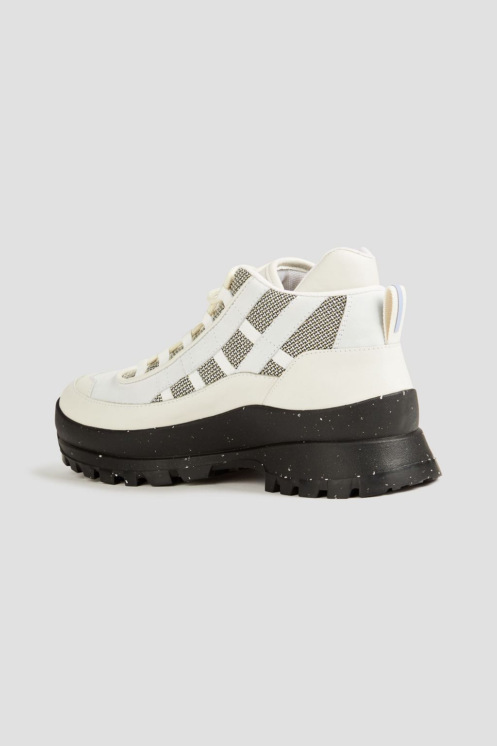 VIVIENNE WESTWOOD Army Romper faux leather and shell platform 