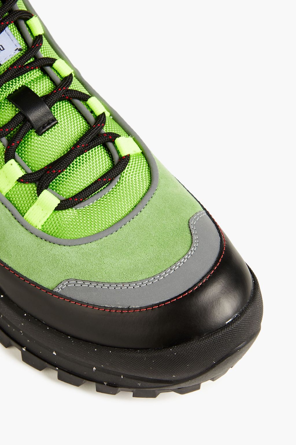 MCQ ALEXANDER MCQUEEN Leather and suede hiking boots
