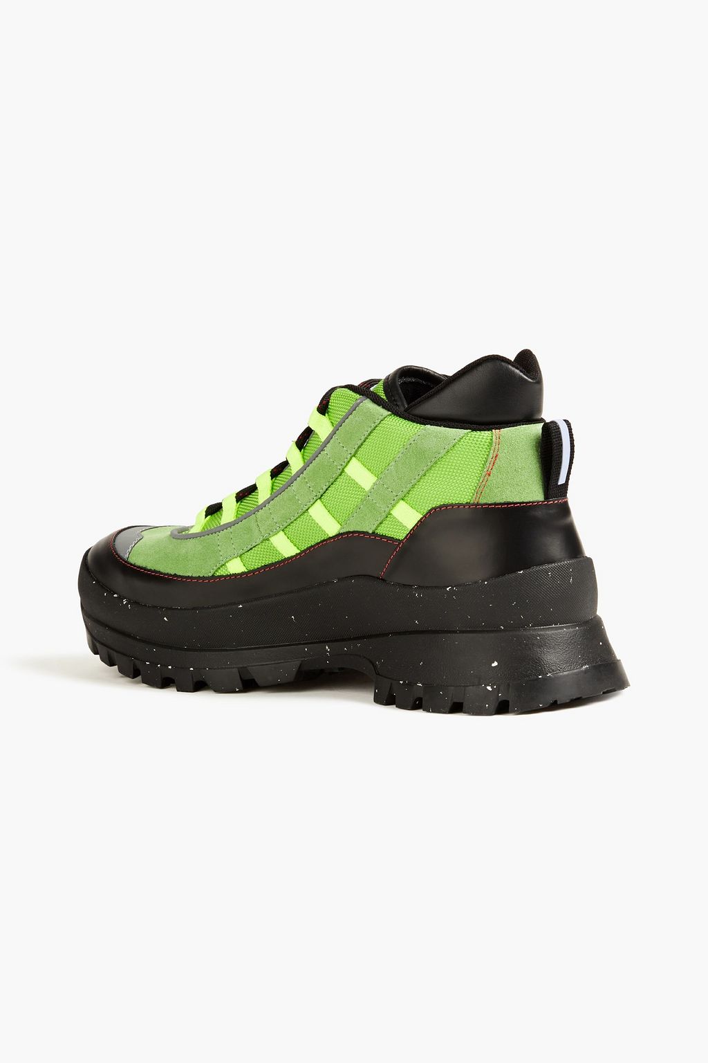 MCQ ALEXANDER MCQUEEN Leather and suede hiking boots