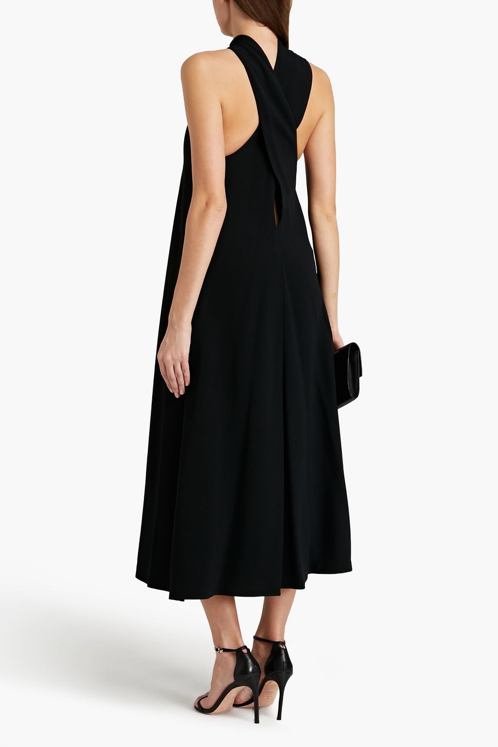 VICTORIA BECKHAM Cutout stretch-crepe midi dress