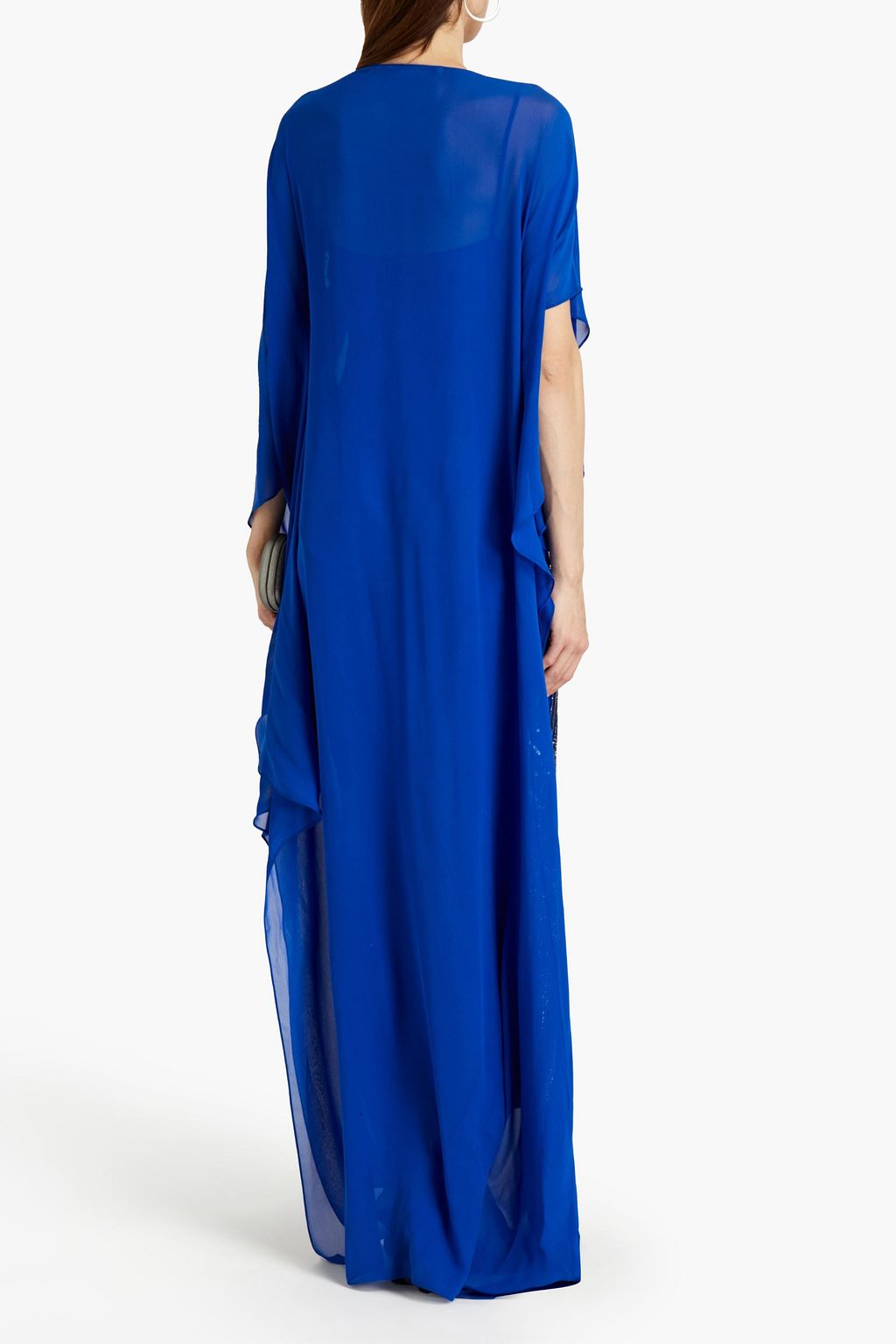 ROBERTO CAVALLI Embellished silk-chiffon kaftan
