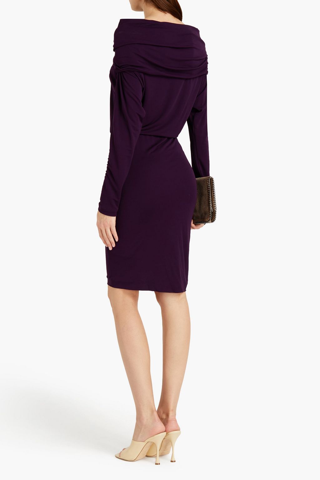 ROBERTO CAVALLI Off-the-shoulder jersey dress