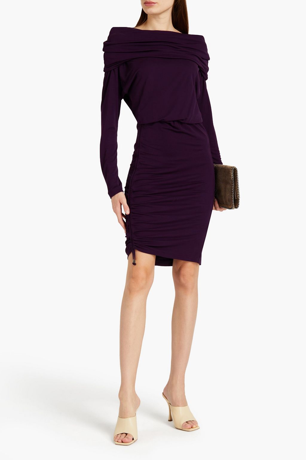 ROBERTO CAVALLI Off-the-shoulder jersey dress
