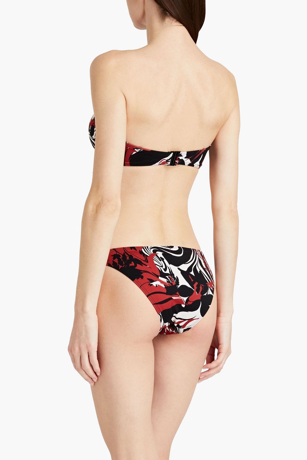 JETS AUSTRALIA BY JESSIKA ALLEN Ruched printed bandeau bikini top