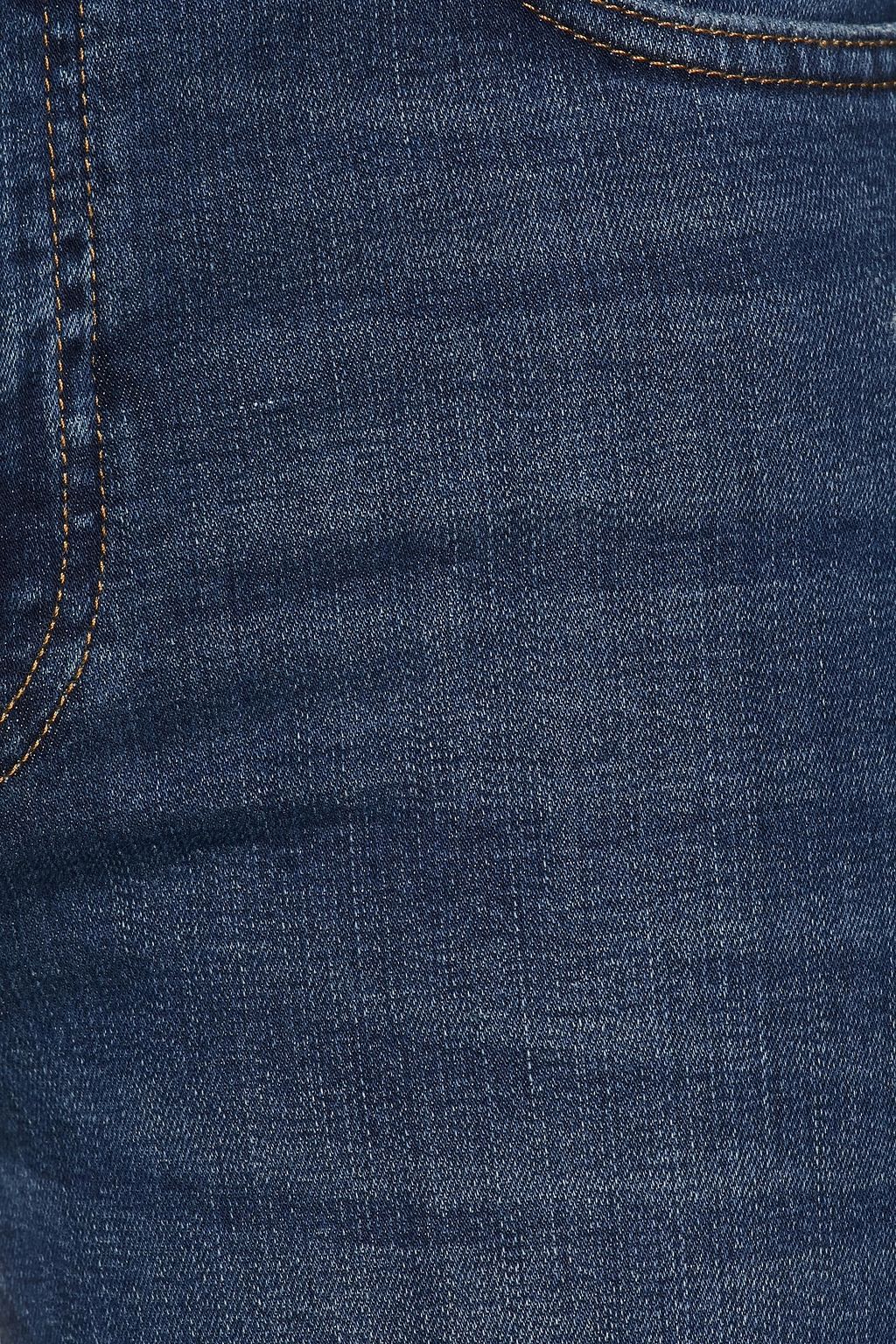 7 FOR ALL MANKIND Distressed high-rise skinny jeans