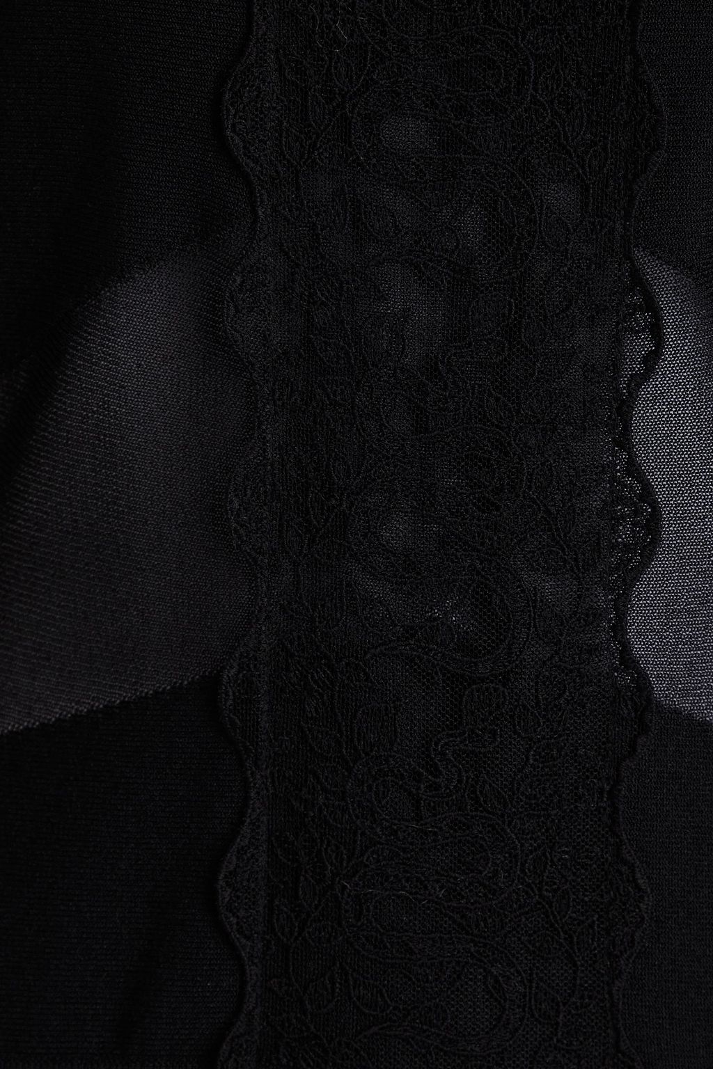ROBERTO CAVALLI Crochet-paneled embroidered jersey maxi dress