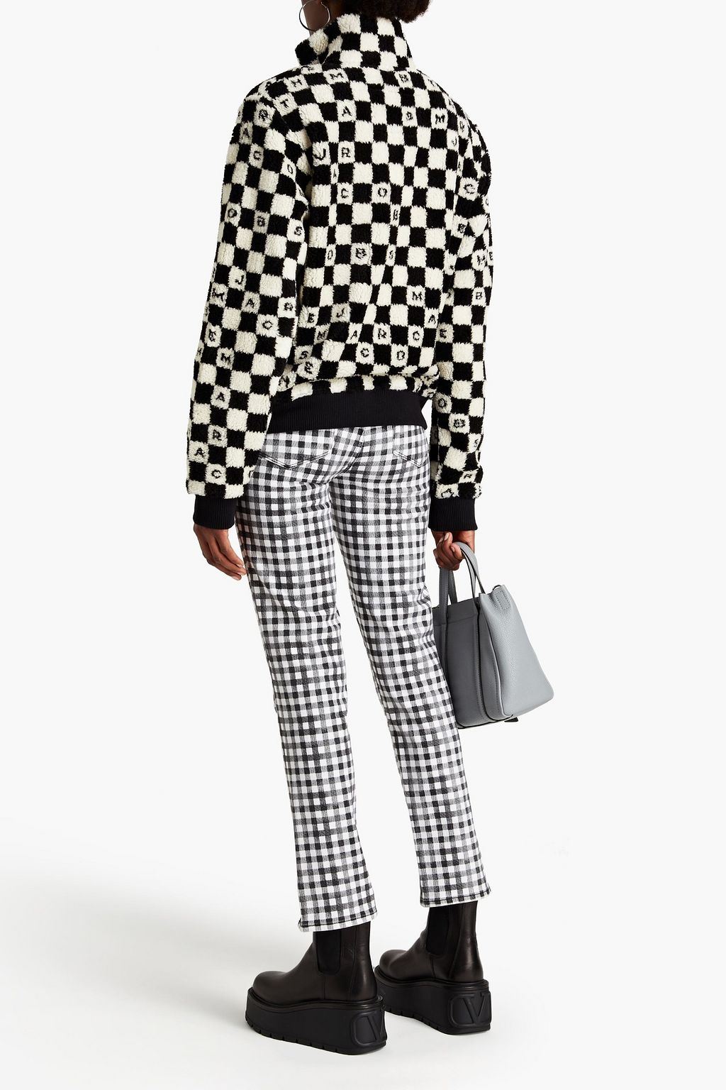 MARC JACOBS Checked fleece jacket