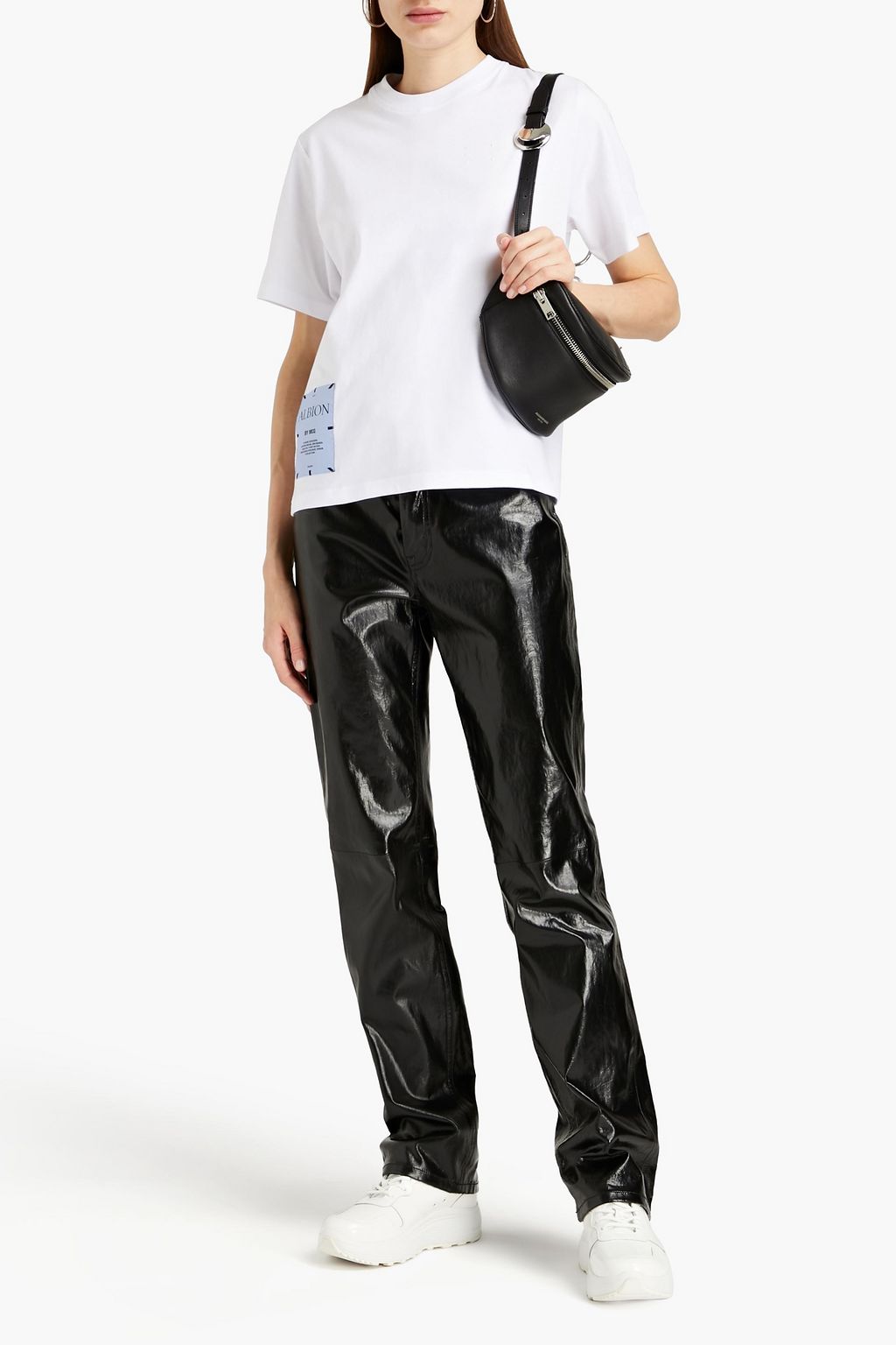 MCQ ALEXANDER MCQUEEN Appliquéd printed cotton-jersey T-shirt