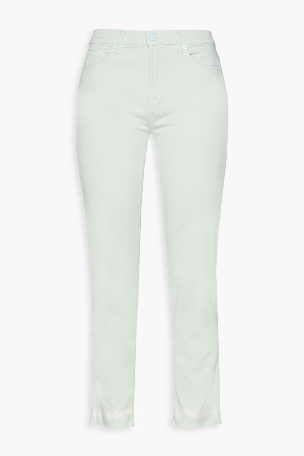 Mint Cropped mid-rise slim-leg jeans 