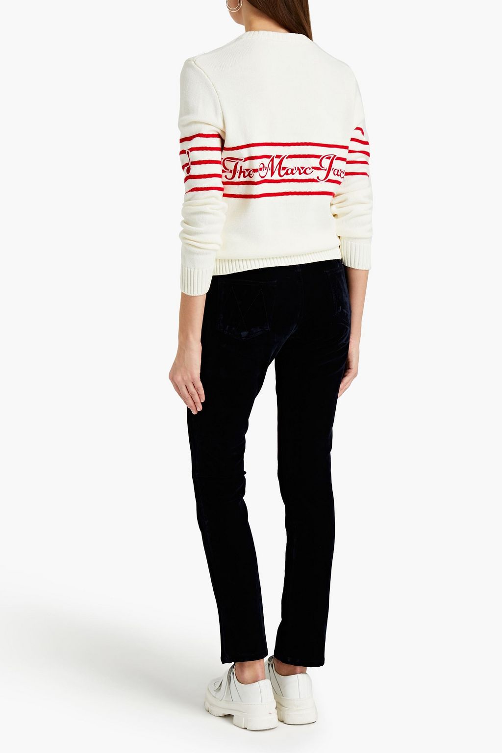 MARC JACOBS Stretch-cotton velvet slim-leg pants