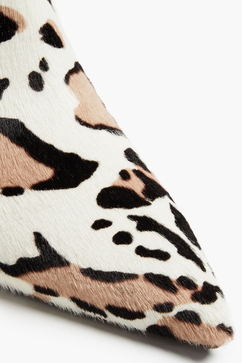 ROBERTO CAVALLI Printed calf hair mules