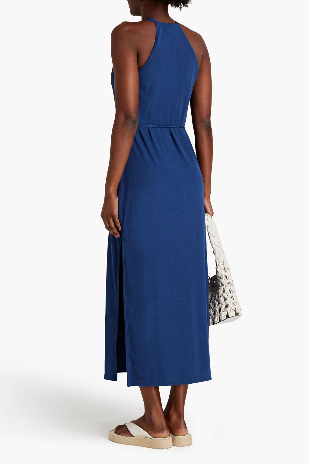 JETS AUSTRALIA BY JESSIKA ALLEN Belted ribbed jersey midi dress