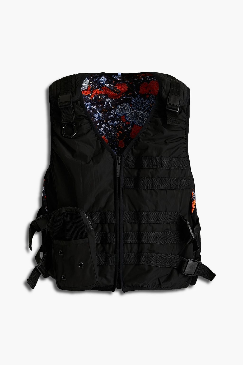 ブラック ロゴアップリケ付き シェル加工生地 ウエストコート | MCQ ALEXANDER MCQUEEN | THE OUTNET