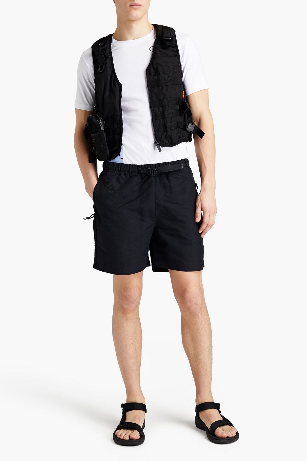 MCQ ALEXANDER MCQUEEN Logo-appliquéd shell waistcoat