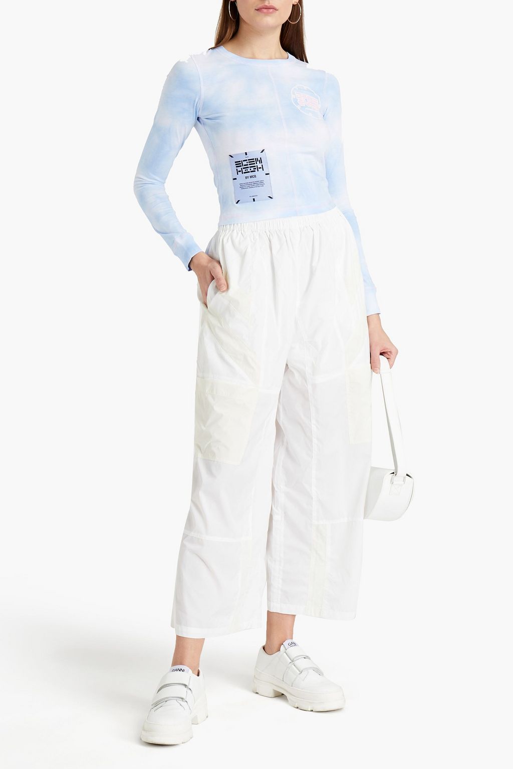MCQ ALEXANDER MCQUEEN Cropped shell track pants