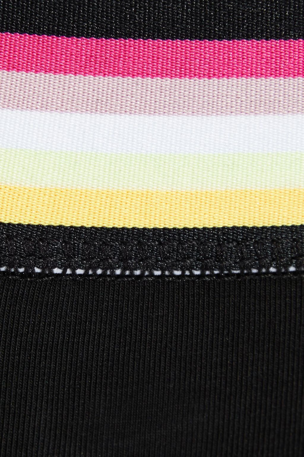 DKNY Striped stretch-cotton jersey shorts