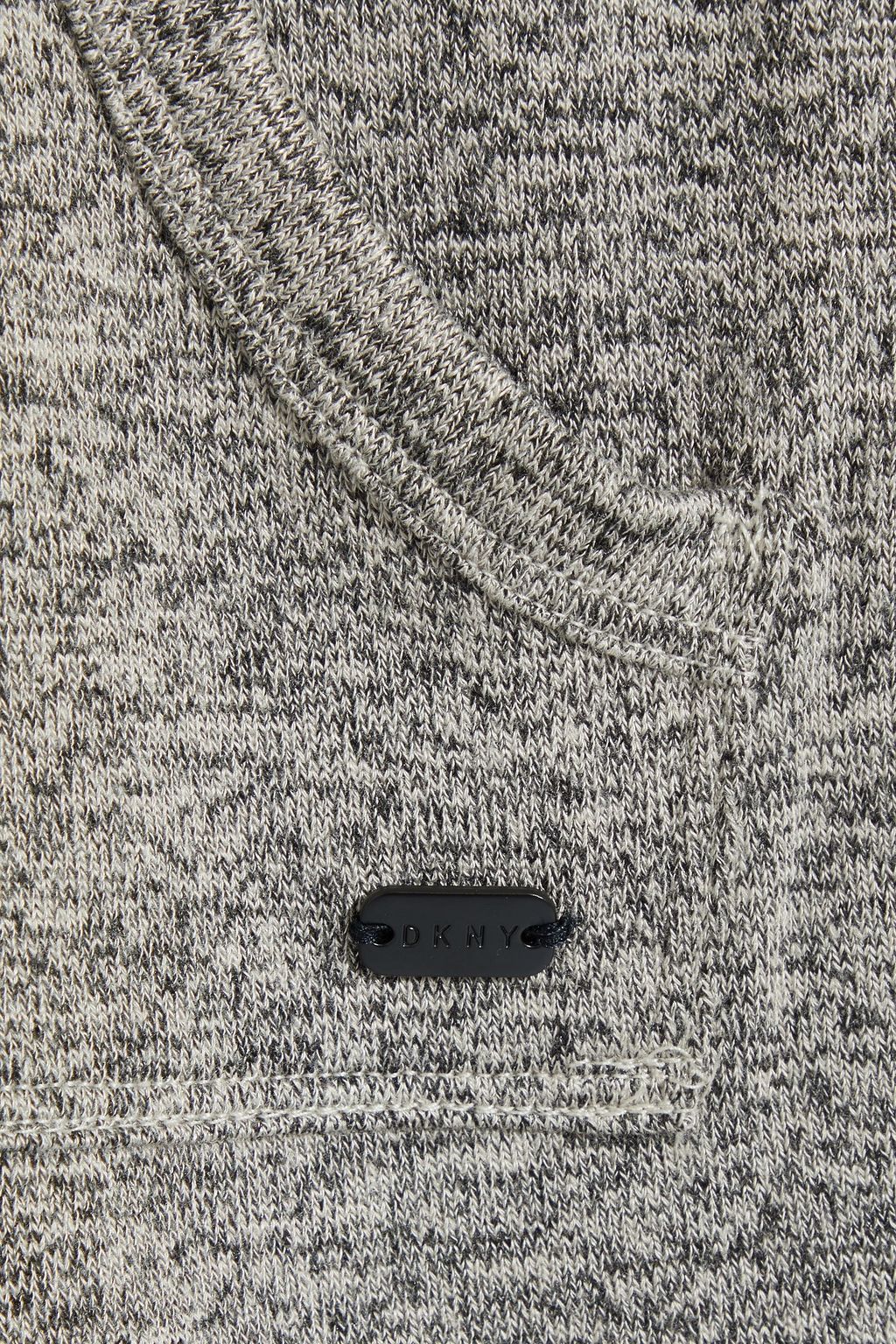 DKNY Mélange stretch-jersey hoodie