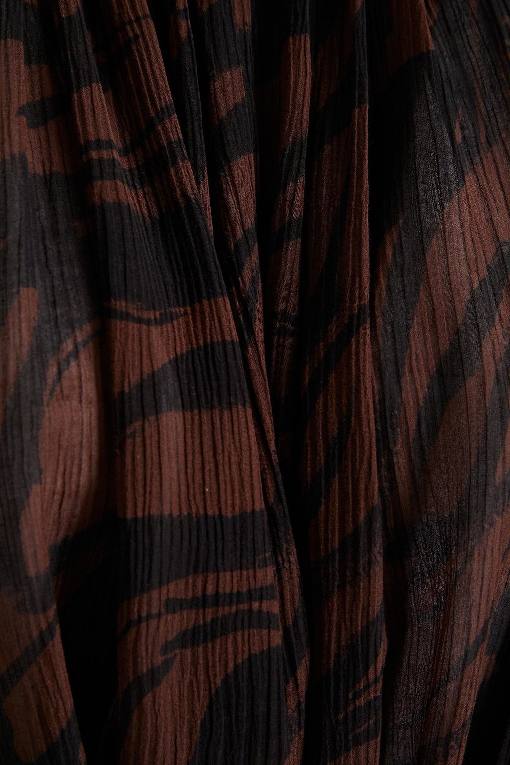 JETS AUSTRALIA BY JESSIKA ALLEN Gathered tiger-print cotton and silk-blend crepon midi dress