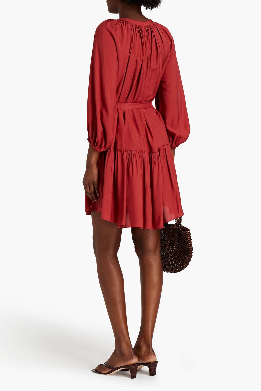 JETS AUSTRALIA BY JESSIKA ALLEN Gathered crepe mini dress