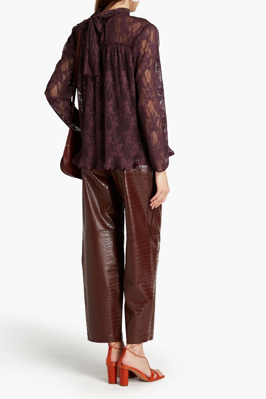 SEE BY CHLOÉ Gathered jacquard blouse
