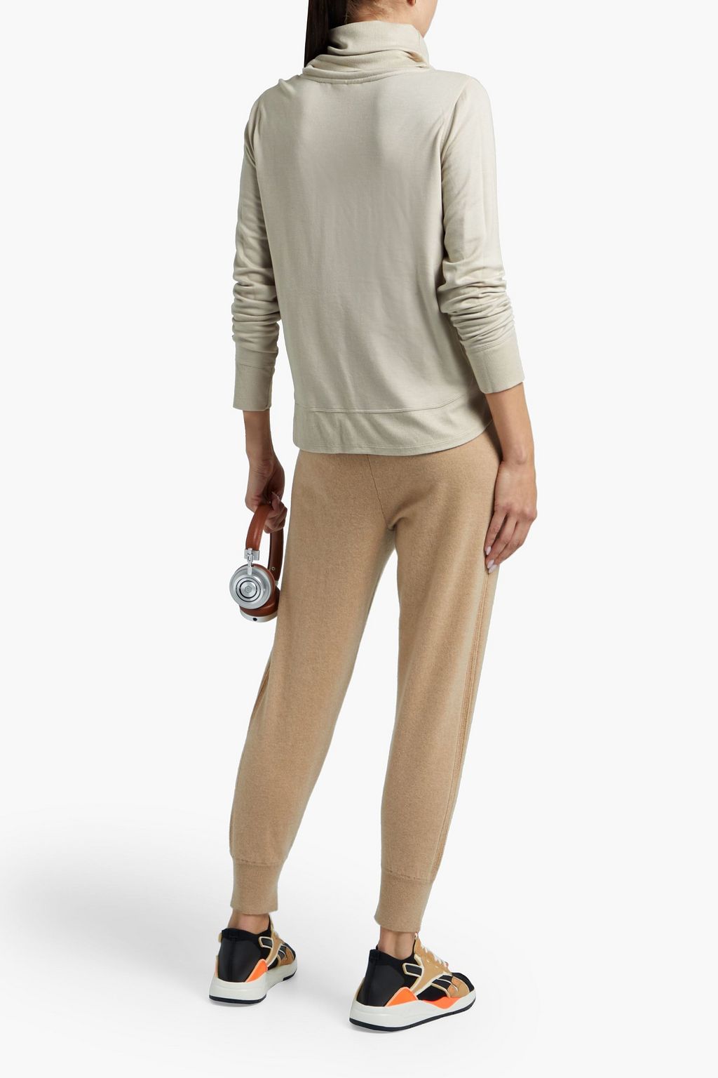 DKNY Stretch-jersey turtleneck top