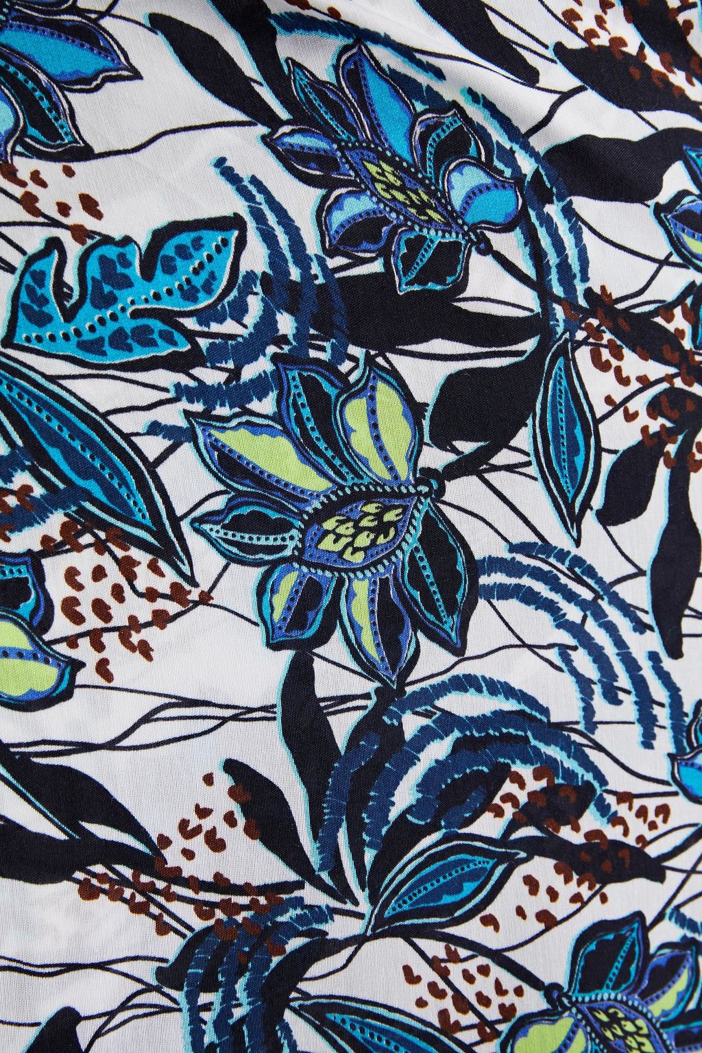 JETS AUSTRALIA BY JESSIKA ALLEN Ruffled floral-print woven pareo