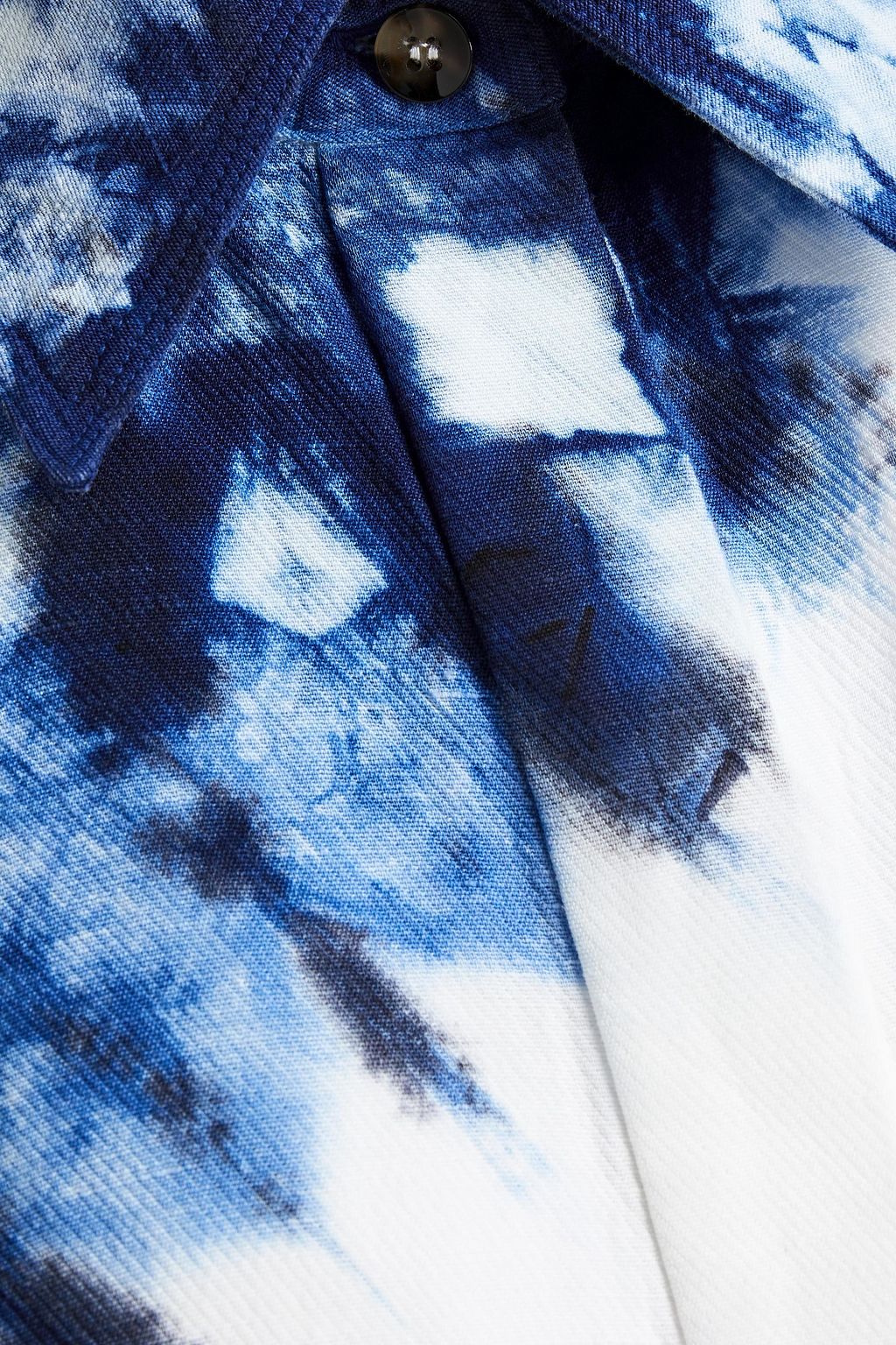 PROENZA SCHOULER Cutout tie-dyed twill shirt