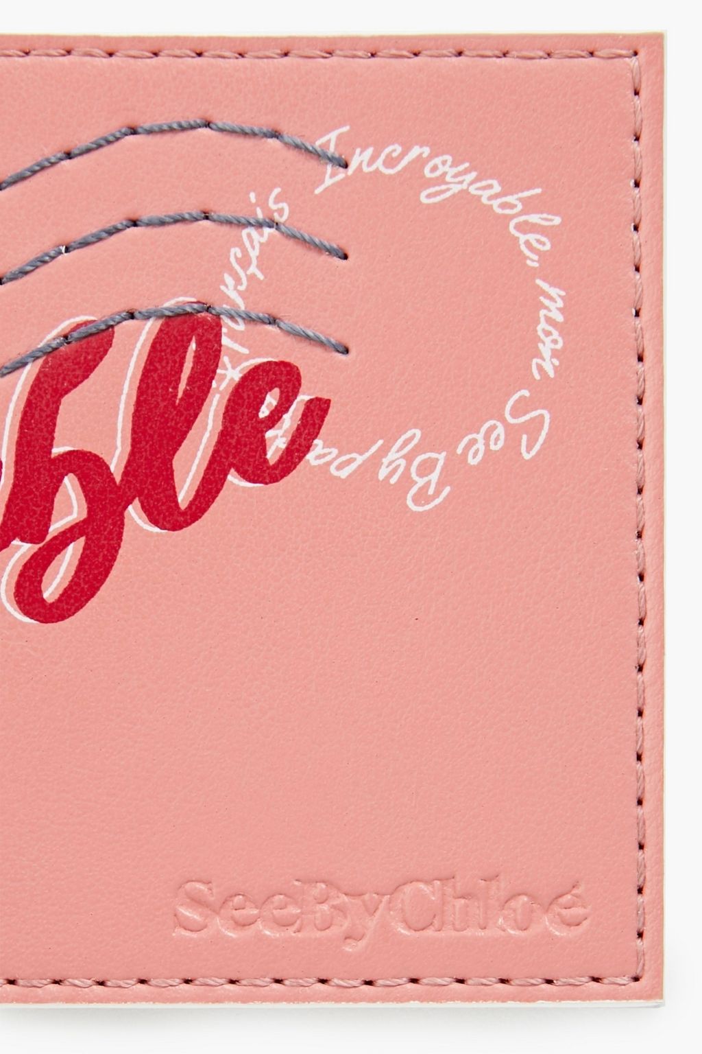 SEE BY CHLOÉ Printed faux leather wallet