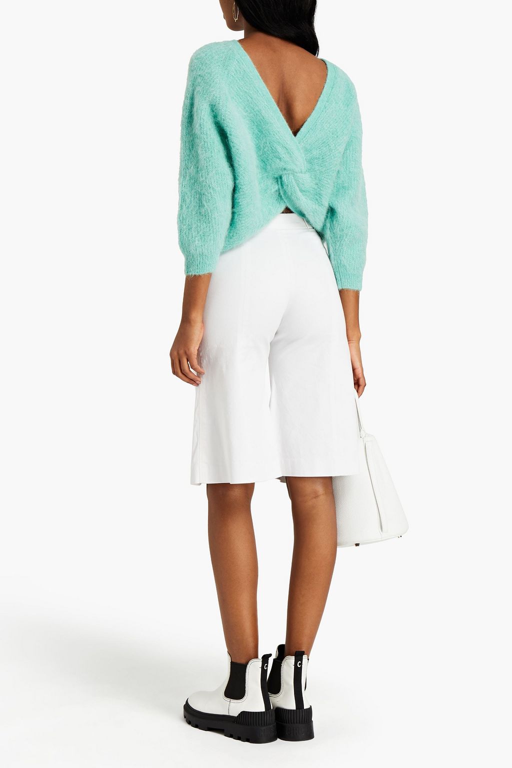 BA&SH Fill twist-back alpaca-blend sweater