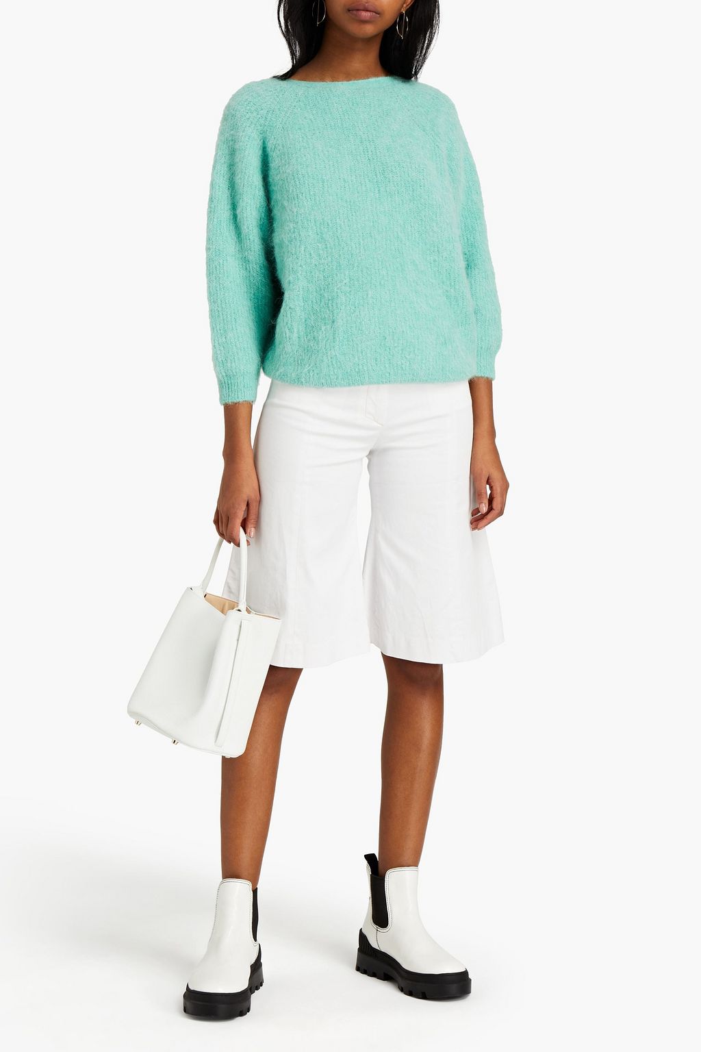 BA&SH Fill twist-back alpaca-blend sweater
