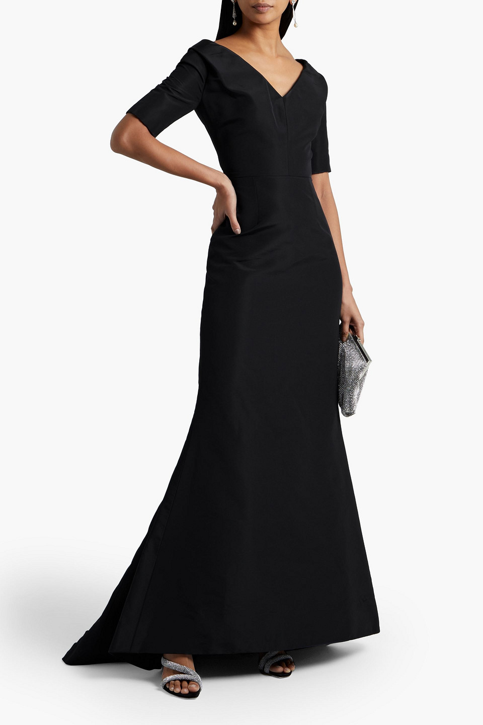 Carolina Herrera Solid Silk Faille Mermaid Gown In Nocolor