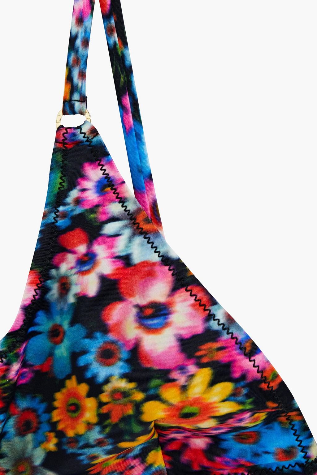 STELLA MCCARTNEY Floral-print triangle bikini top