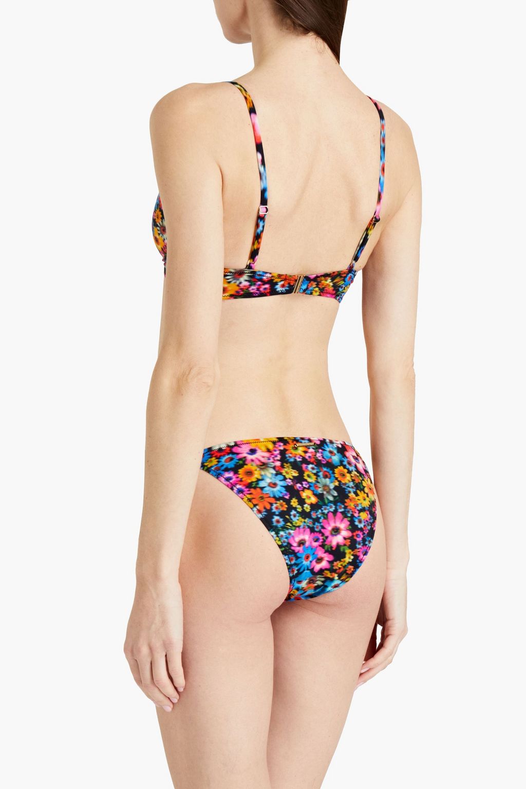 STELLA MCCARTNEY Floral-print triangle bikini top