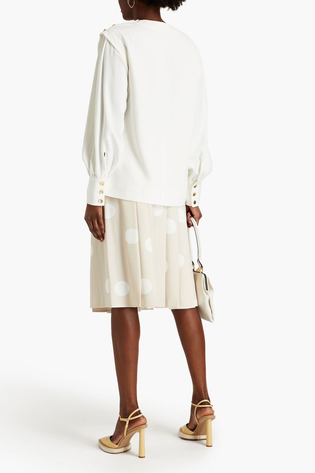 PROENZA SCHOULER Button-detailed crepe top
