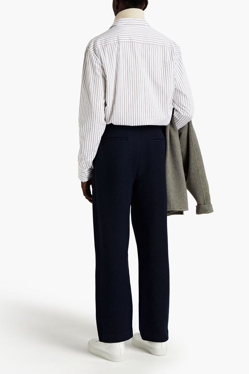 ACNE STUDIOS Ariia tapered pleated wool-felt pants