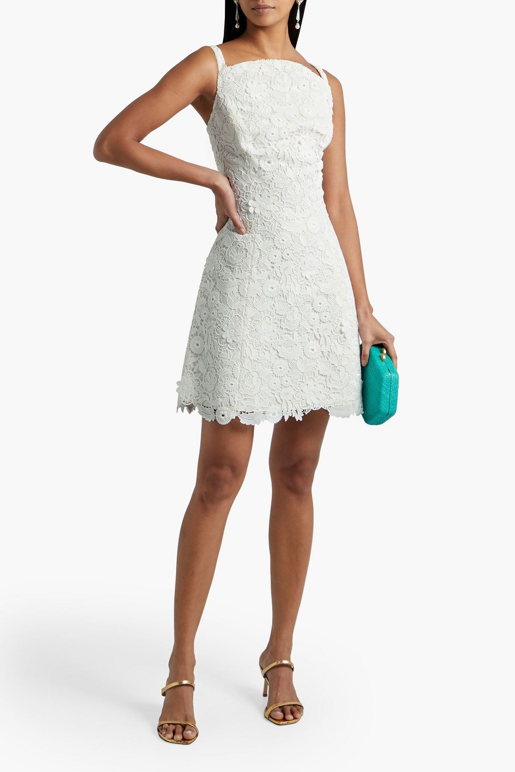 CAROLINA HERRERA Guipure lace mini dress